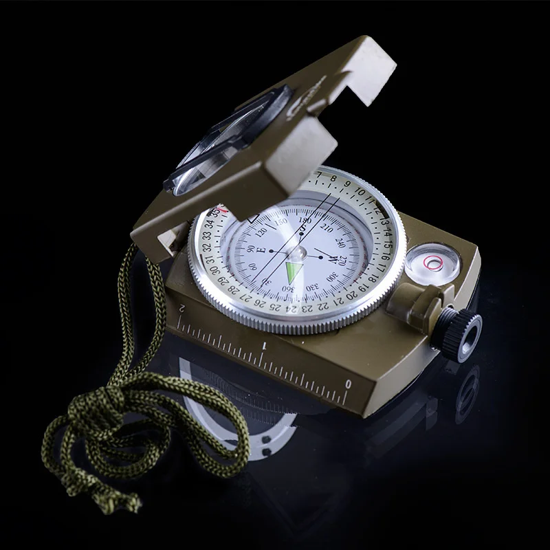 New Professional Military Army Metal Sighting Waterproof Compass Outdoor Gadgets Sport Clinometer Camping Hiking Climbing