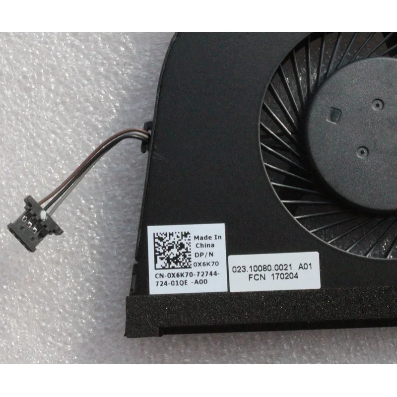 New Original Laptop CPU Cooling Fan For DELL Latitude 3480 3580 P79G 0X6K70 FJ8K DC5V 0.5A 023.10080.0021 FCN DFS541105FC0T EP