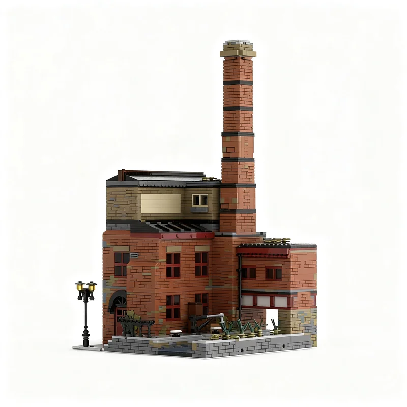 2908pcs MOC Modular Buildings Victorian Factory Modular Model Building Blocks Christmas Gift Toys Architecture Craft Brick DIY