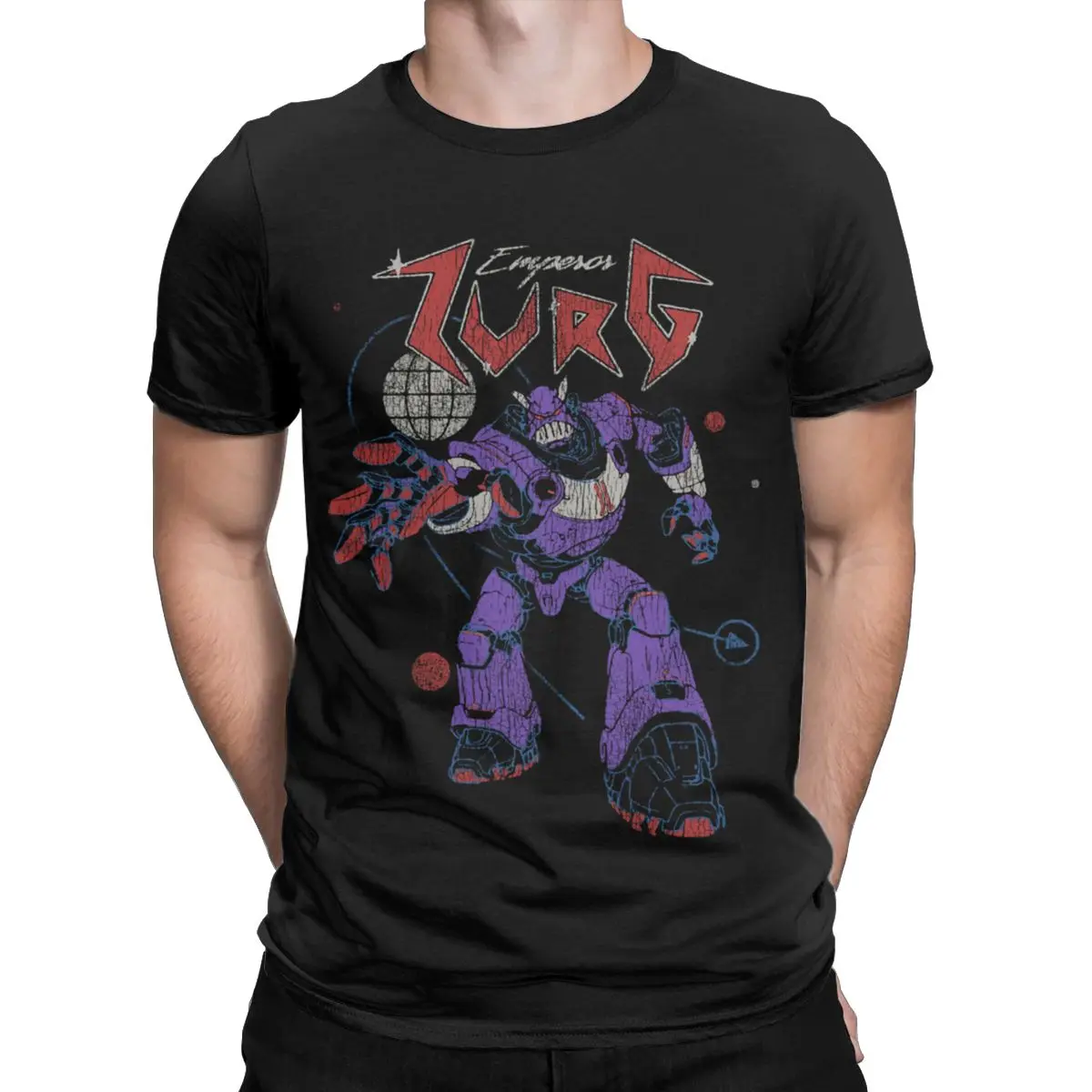 Men T-Shirt Lightyear Metal Zurg Toy Story Casual Pure Cotton Tees Short Sleeve T Shirt O Neck Clothing Gift Idea