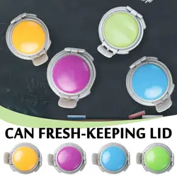 Easy To Pull Can Fresh-keeping Lid Cola Lid Beer Inflatable Sealing Lid Plastic Inflatable Lid Food Grade Silicone Seal