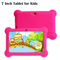 Android 10 Tablet de Aprendizagem para Crianças, 7 Polegadas, 2GB, 16GB, Criança Brinquedo Educativo, Presente para Crianças, Câmeras Duplas HD