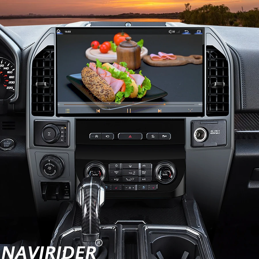 

14.6" Qualcomm 685 Android Screen GPS Navigation Carplay For Ford Raptor F150 F250 F350 F450 2015-2019 Multimedia Video Player