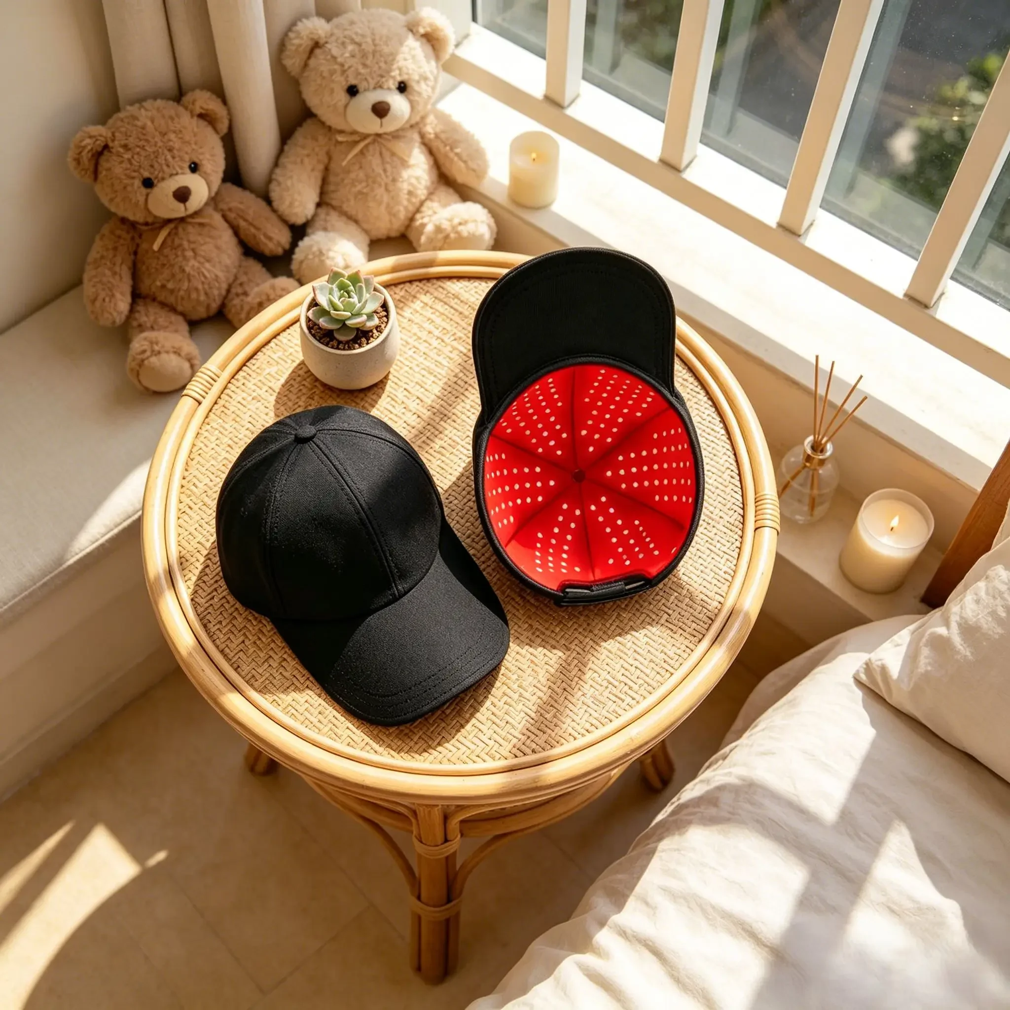 

180 LED Near Infrared Red Light Therapy Hat, Hair Growth Helmet, Anti Hair Loss Scalp Care & Head Relaxation Device