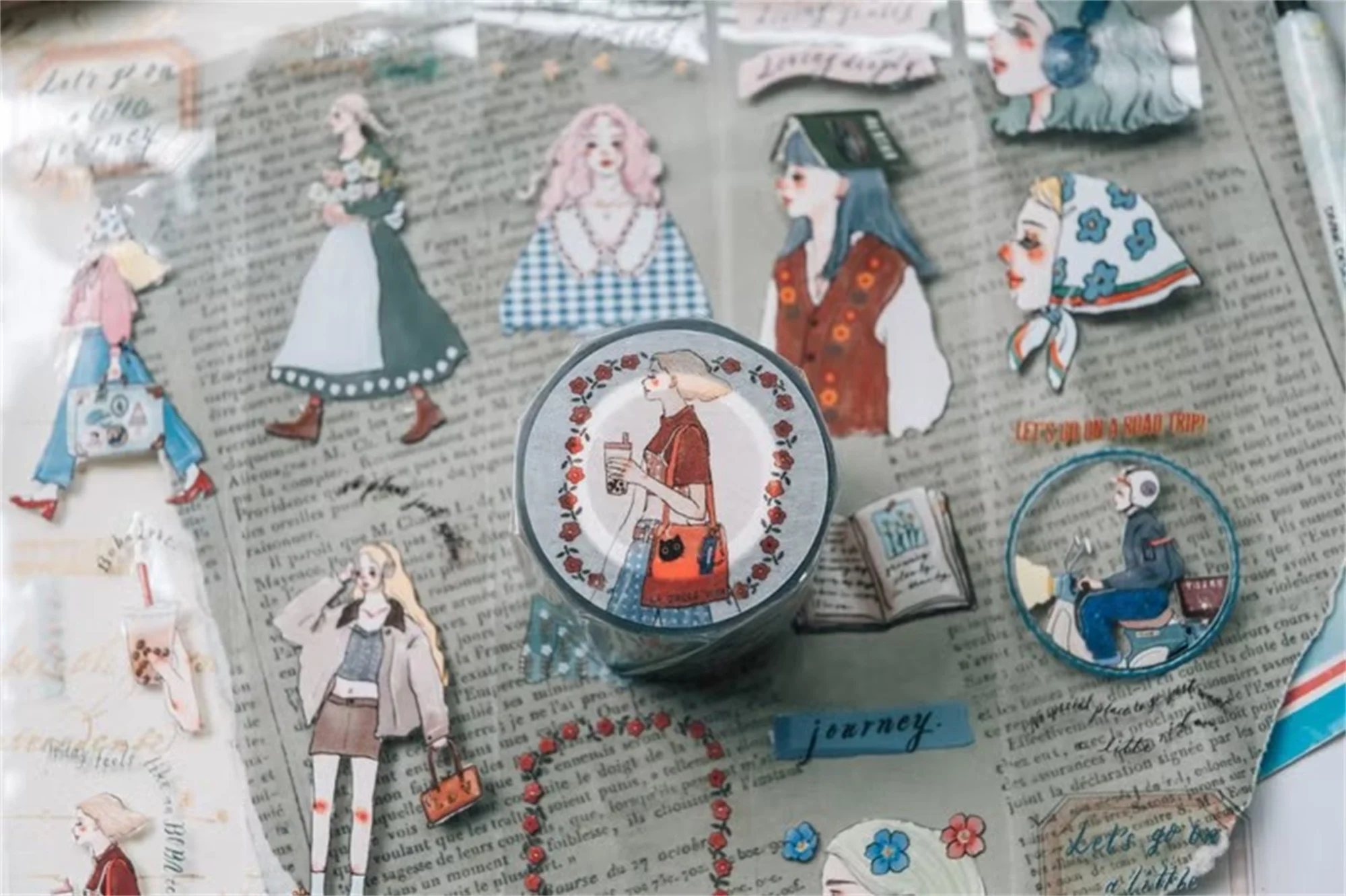 La Dolce Vita Studio A Slow Journey Washi PET cinta para hacer tarjetas planificador DIY Scrapbooking Plan pegatina decorativa