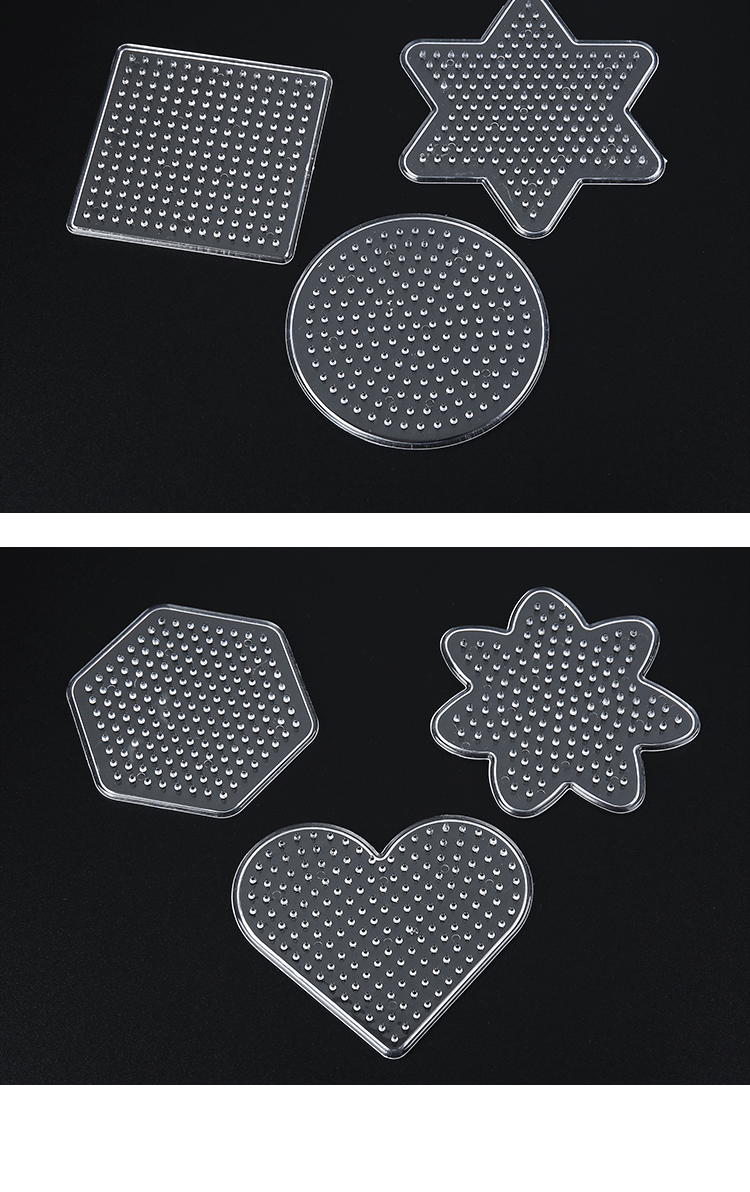 9pcs 5mm Pegboard for Hama Bead 3D Puzzle Template For Perler Iron Beads Educational Toys Fuse Beads Jigsaw Puzzle Juguetes
