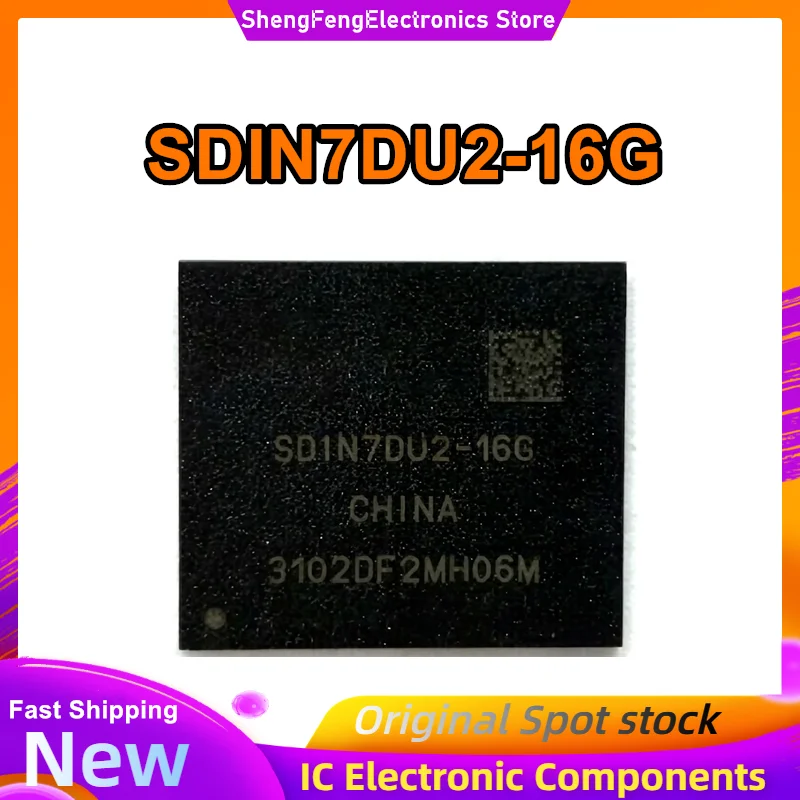 SDIN7DU2-16G Version 4.41 EMMC 16GB 0-10 Flash chip font library IC New Original in Stock