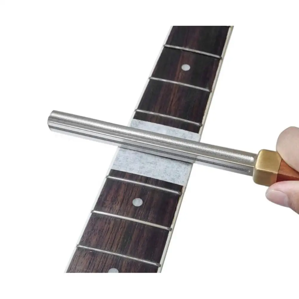 Guitar Fret Crowning Dressing File with Neck Protection Sheet Guitar Repairing Fret File