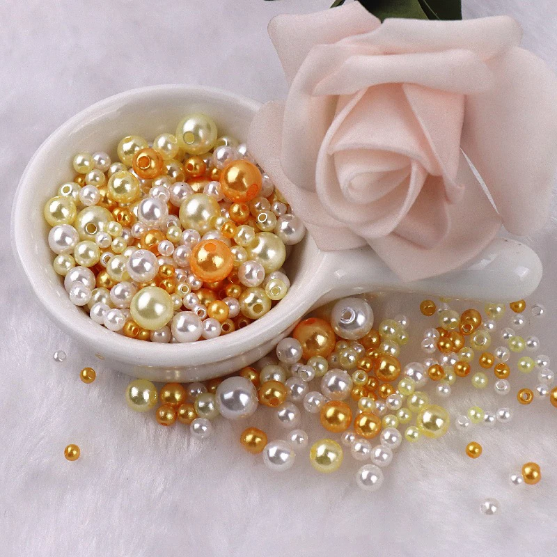 Multicolor Imitation Pearl Round Beads for Jewellery Making