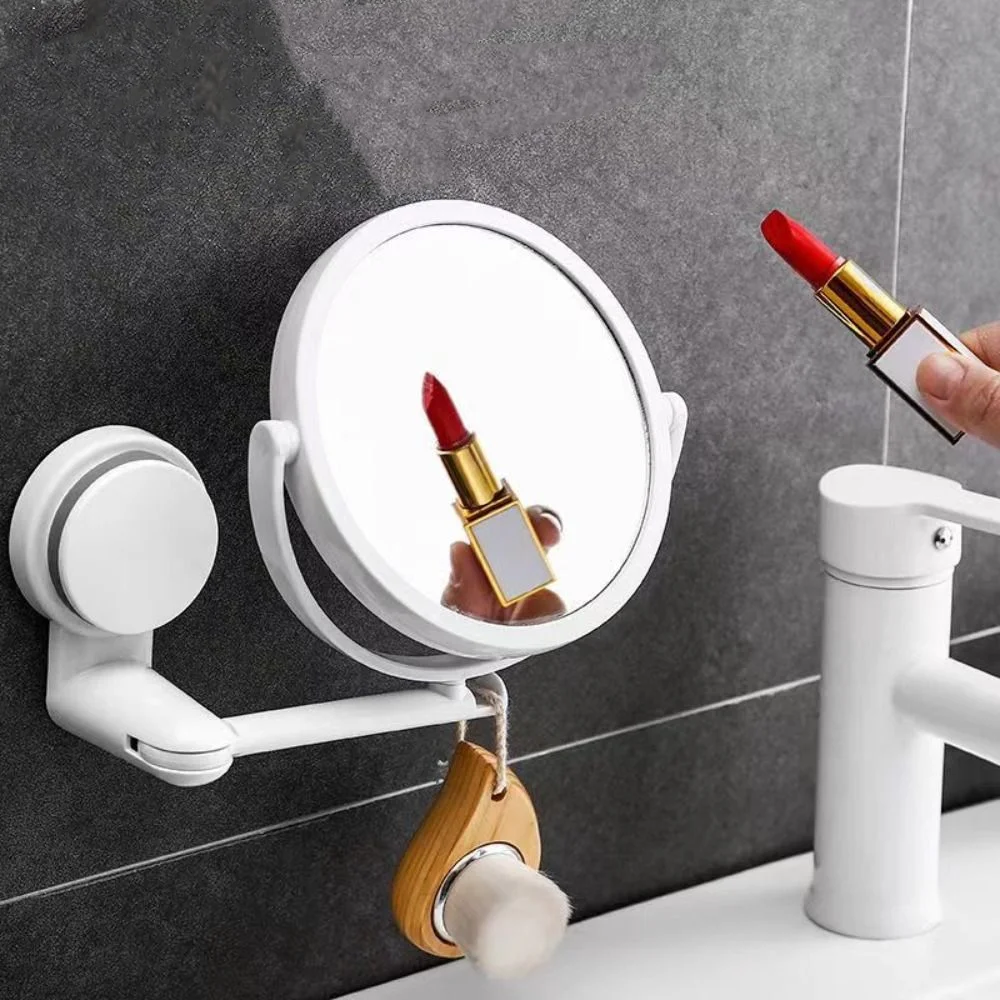 

Double Side Magnifying Makeup Mirror High Definition 3X Magnifying Dressing Table Mirror Flexible White Vanity Mirror Household