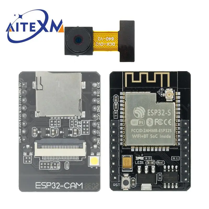 ESP32-CAM-MB WiFi + Bluetooth Module Camera Module ESP32 Development Board CH340 CH340G OV2640 Camera 2.4G Antenna For Arduino