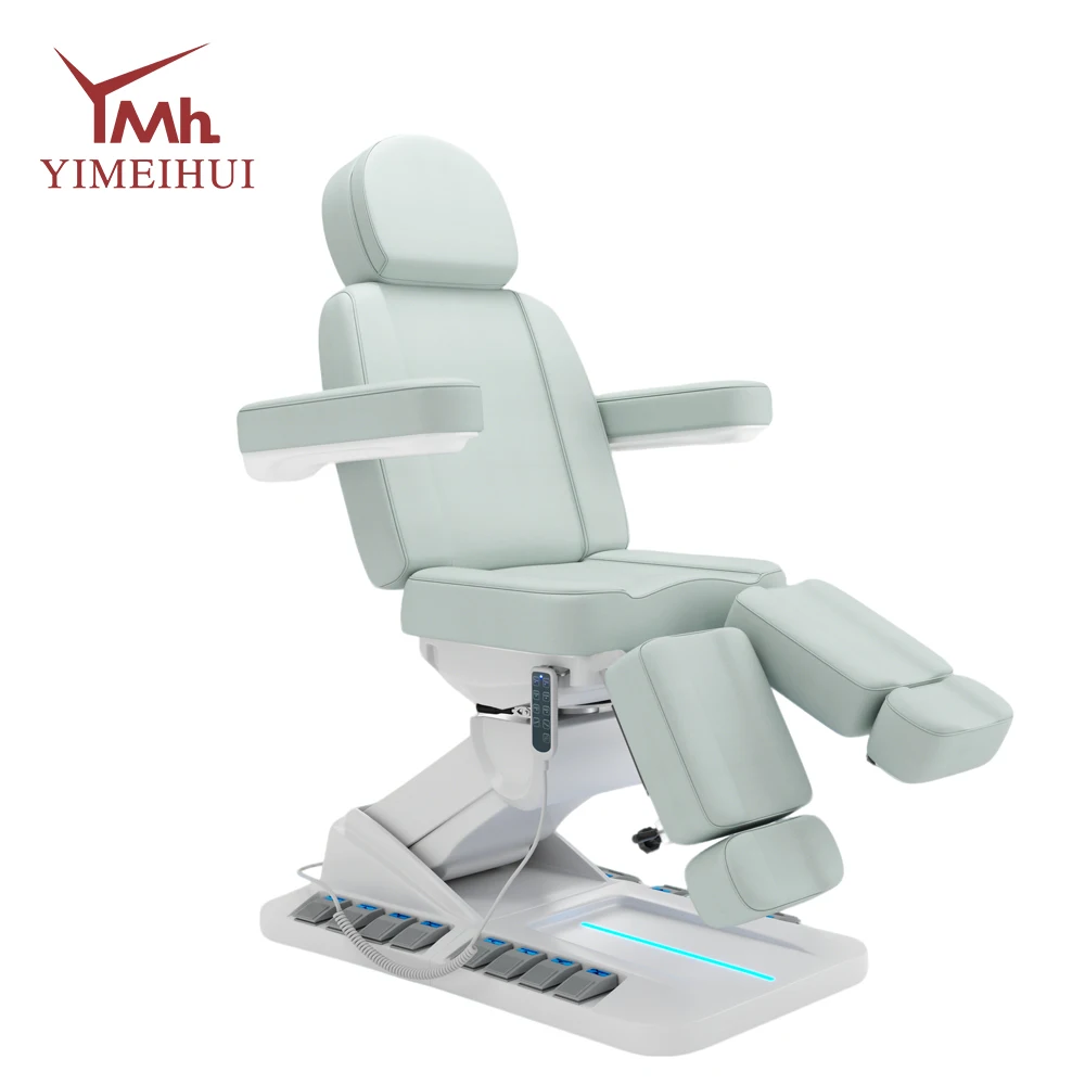

Modern Beauty Salon Furniture Tattoo Shop Massage Table Bed Luxury Electric Control Cosmetic Facial Spa Bed with Foot Control