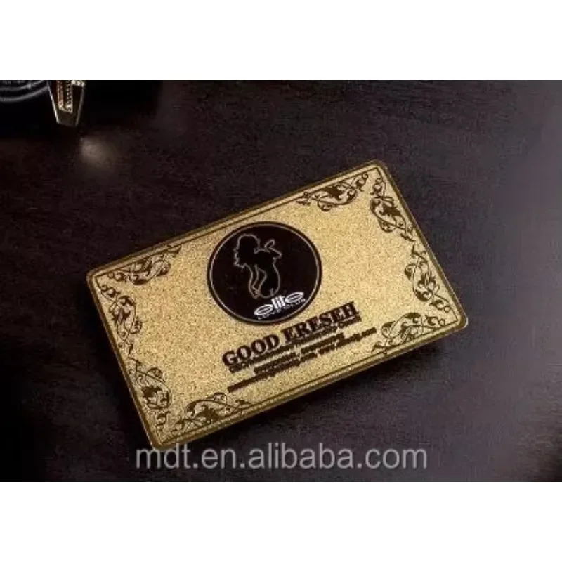 Shanghai Factory logo Embossed Cheap Custom Business Metal Card with Best Price
