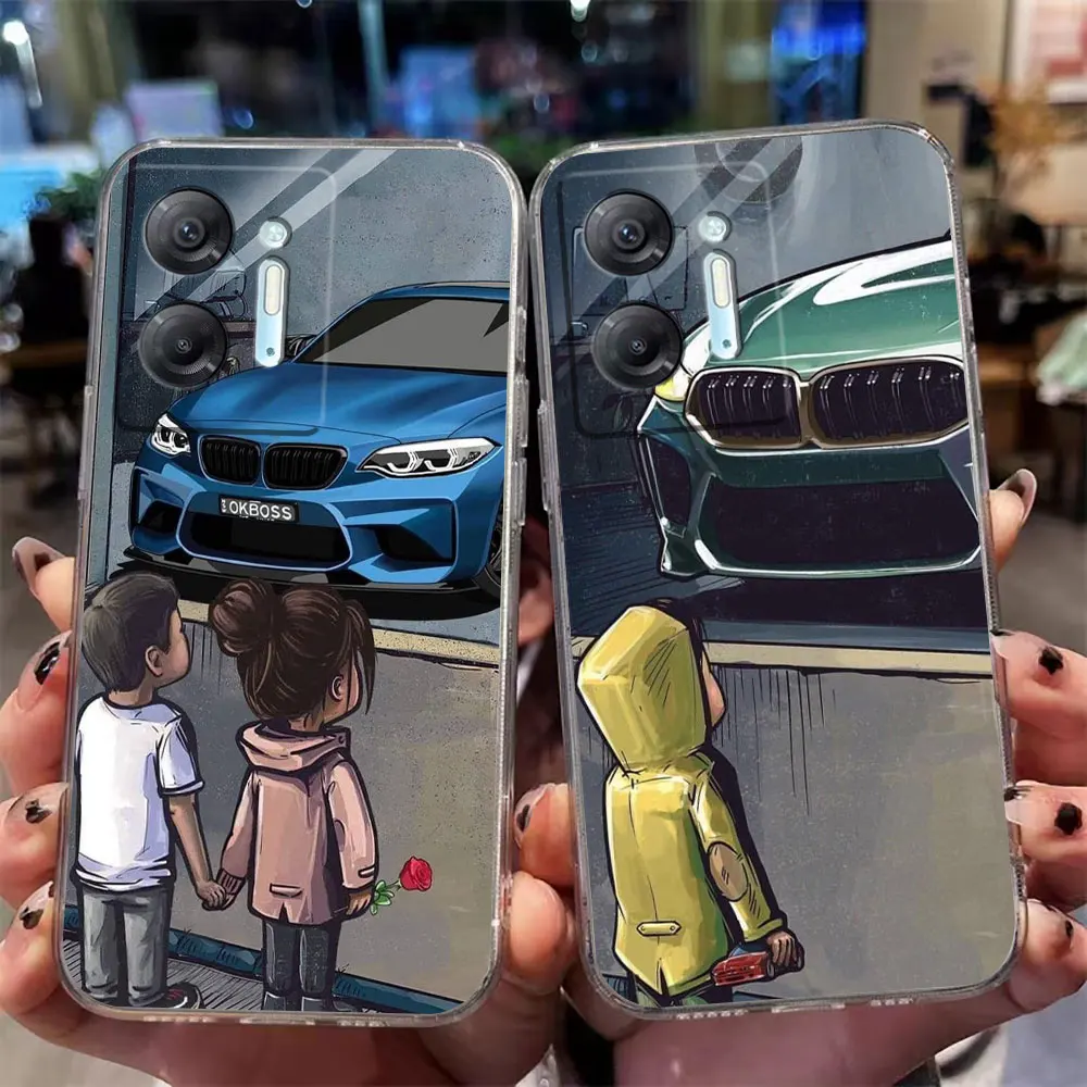 Clear Phone Case For Infinix HOT 9 10 11 12 12i 20 20s 30 30i POVA 2 3 4 PRO PLAY Case Funda Shell Boy See Sports Car Jdm Drift