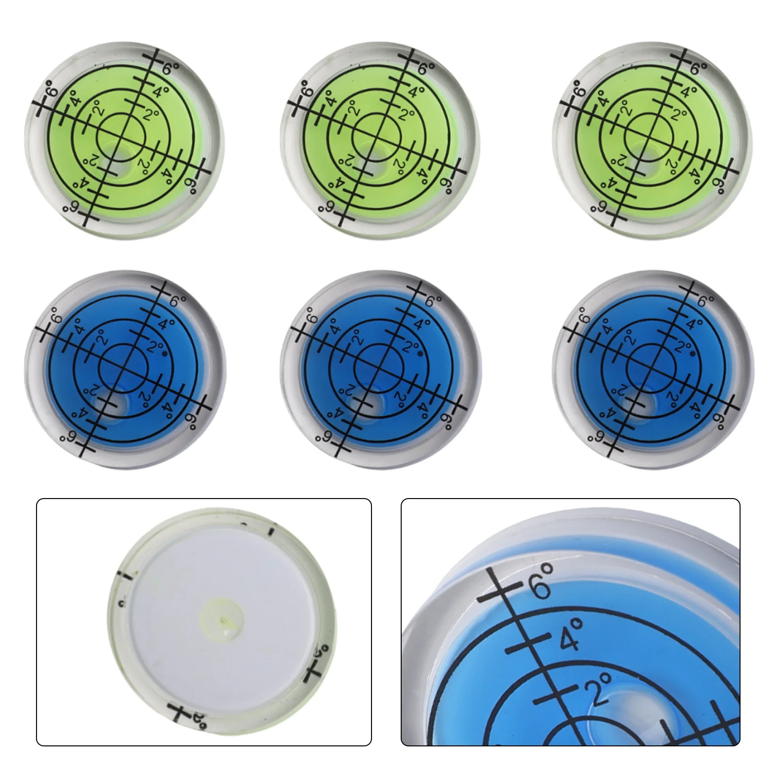 High Quality Office Shop Bubble Level Level Black Lines Highly Translucent Professional Measuring Round Circular