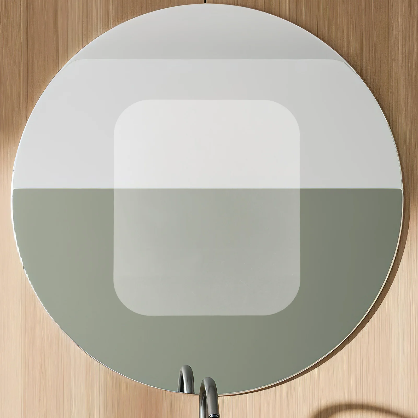 

Anti-Fog Mirror Film Square Waterproof Adhesive Pad For Bathroom Shower Makeup Mirrors Fog-Free Protection Anti Fog Solution