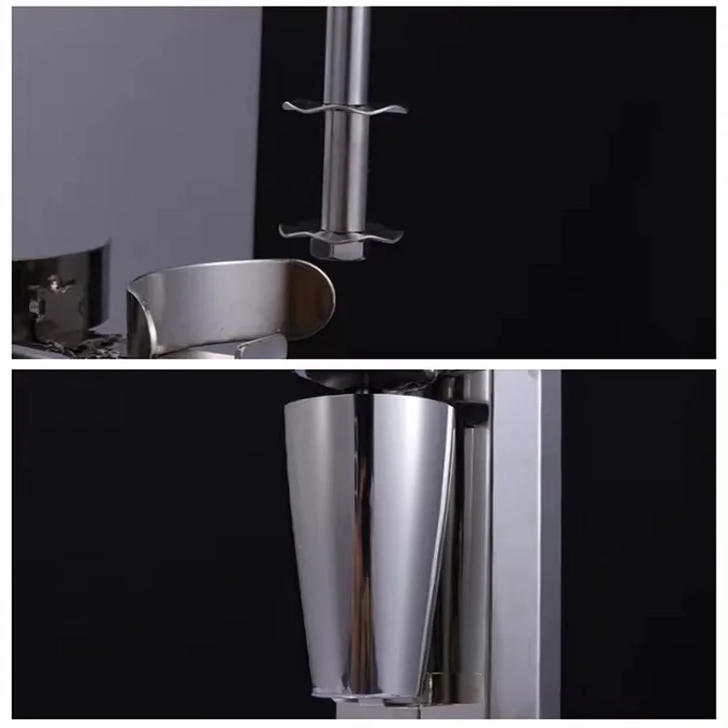 آلة مخفوق الحليب التجارية الفولاذ المقاوم للصدأ آلة ميلك شيكر 18000 دورة في الدقيقة آلة تحريك الشاي الفقاعي خلاط كريم الحليب