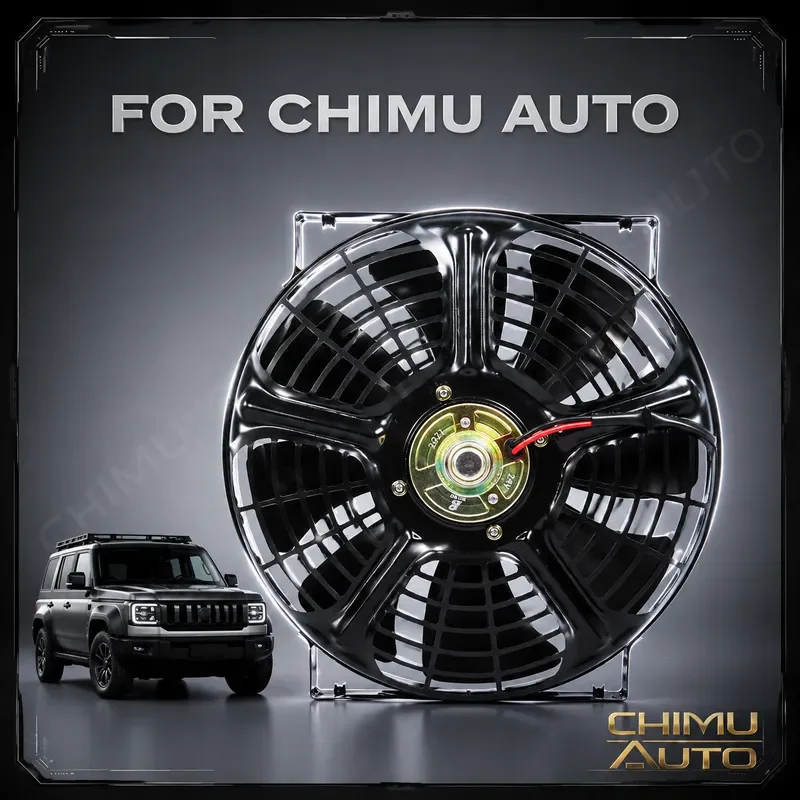 【CHIMU AUTO】10 Inch 12V 24V Ultra Thin Electric Cooling Fan for Car Truck Condenser Radiator Heat Dissipation Mod