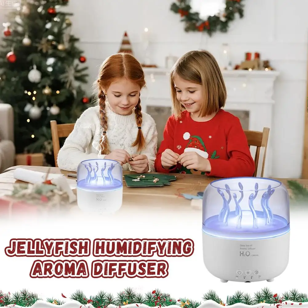 Humidificateur de méduse, Machine d'aromathérapie, atmosphère essentielle, anneau de pulvérisation de méduse, humidificateur pour chambre à coucher, aromathérapie