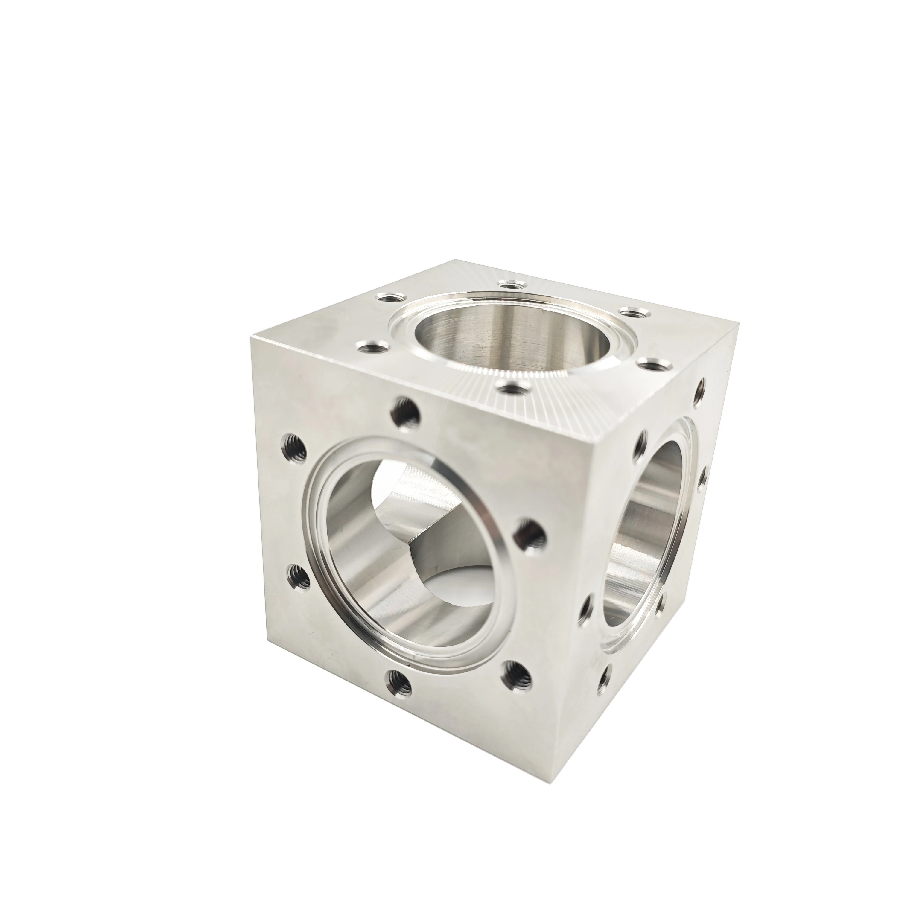 High vacuum CF flange square chamber CF six-way flange CF16 CF25 CF35 CF50