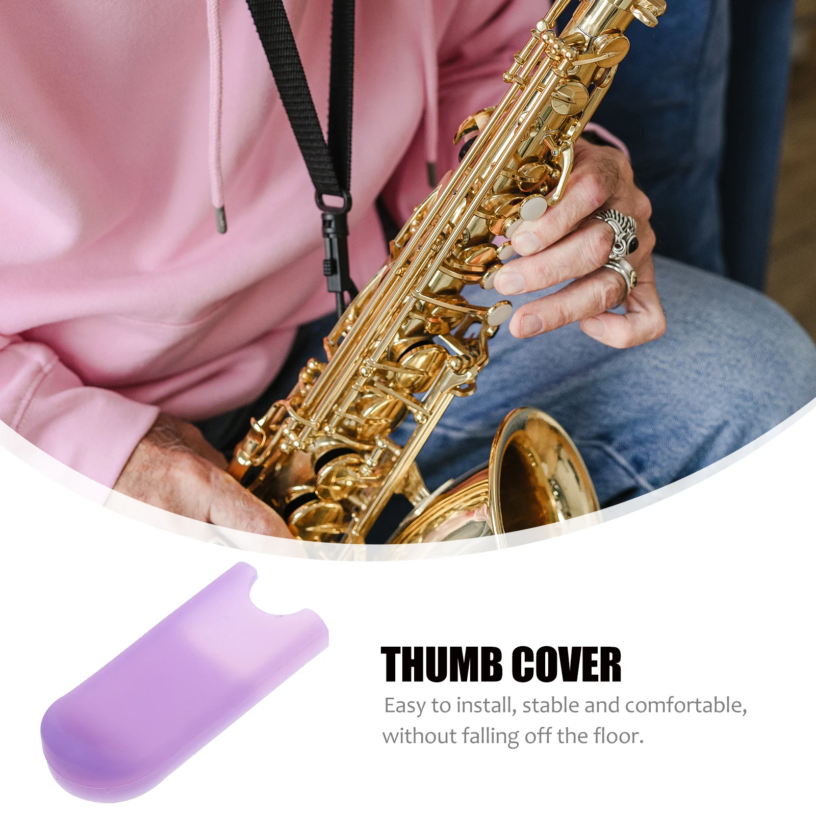 

Saxophone Hand Holder Thumb Protector Finger Protective Pad Cover Cushion for Instruments Accessories Rest Silica Gel Silicone