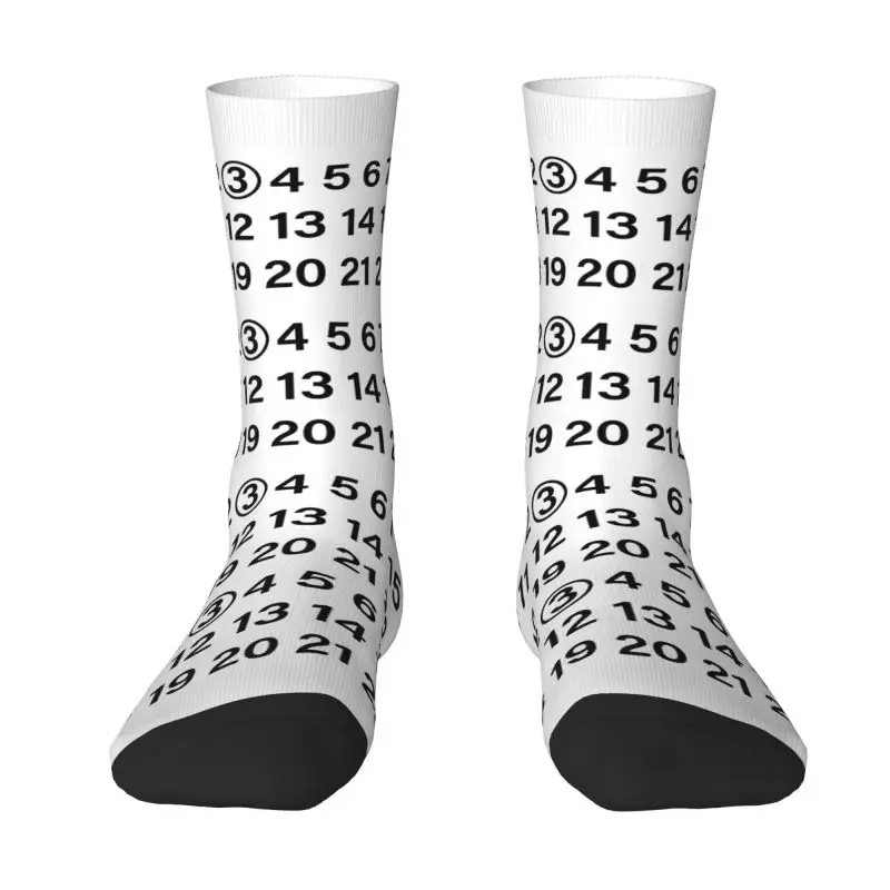 Custom Novelty Printing Martins Letter Margielas Letters Print Socks for Women Men Stretch Summer Autumn Winter Crew Socks