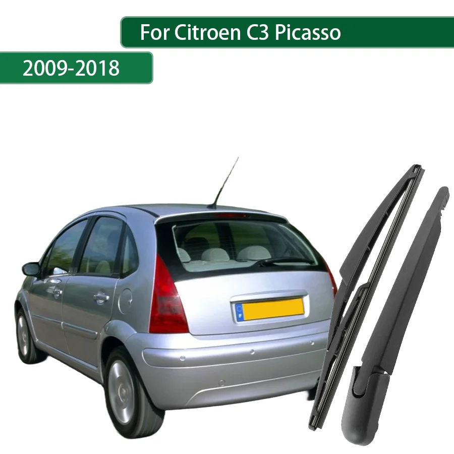 Für Citroen C3 Picasso 2009-2013-2018 Heckscheibenwischer-Set mit Arm für Heckscheibe