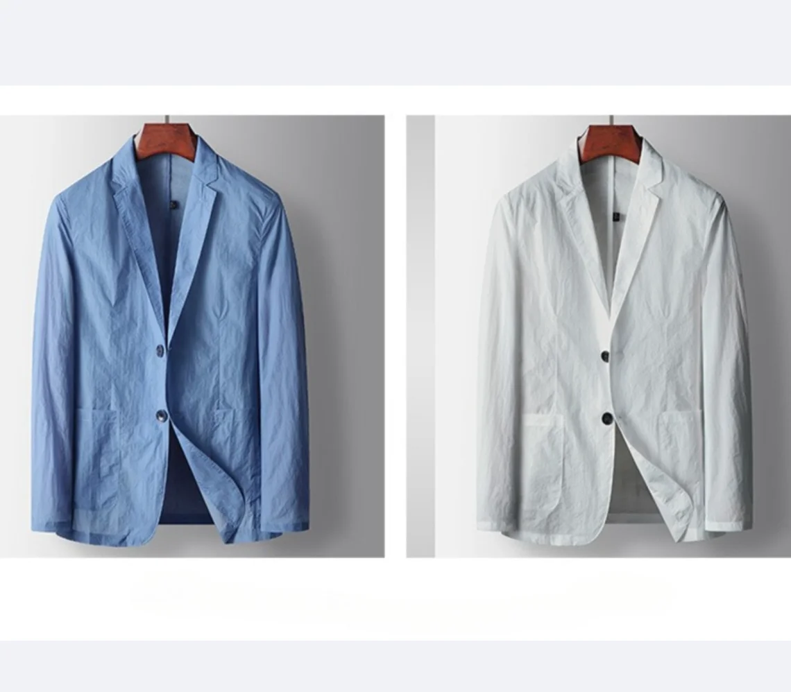 

Мужские однотонные пиджаки с отложным воротником, однобортные деловые куртки с длинным рукавом, верхняя одежда, кардиганы с карманами