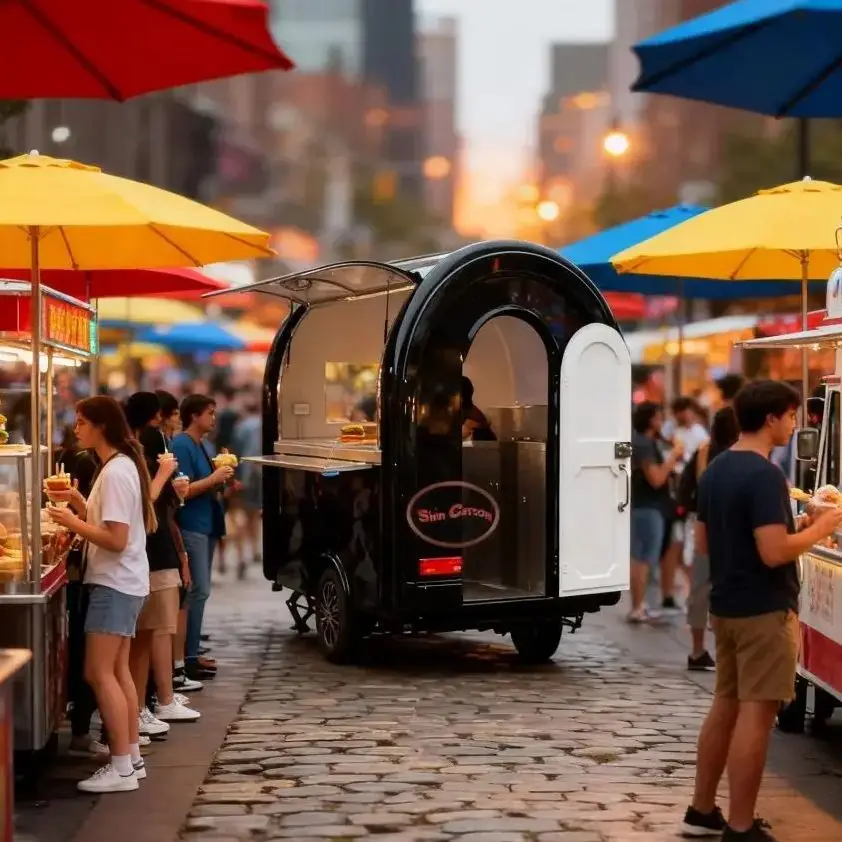 New Mobile Food Trailer for Sale in Germany with Full Kitchen Equipment Ready for Global Export Ideal Street Food Truck
