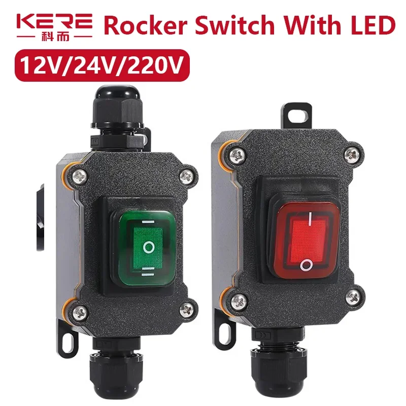 Waterproof Switch Waterproof Ship Type Switch 220V/24V/16A/30ARain Proof Outside The Electrical Room Ampere Box Second Gear IP65