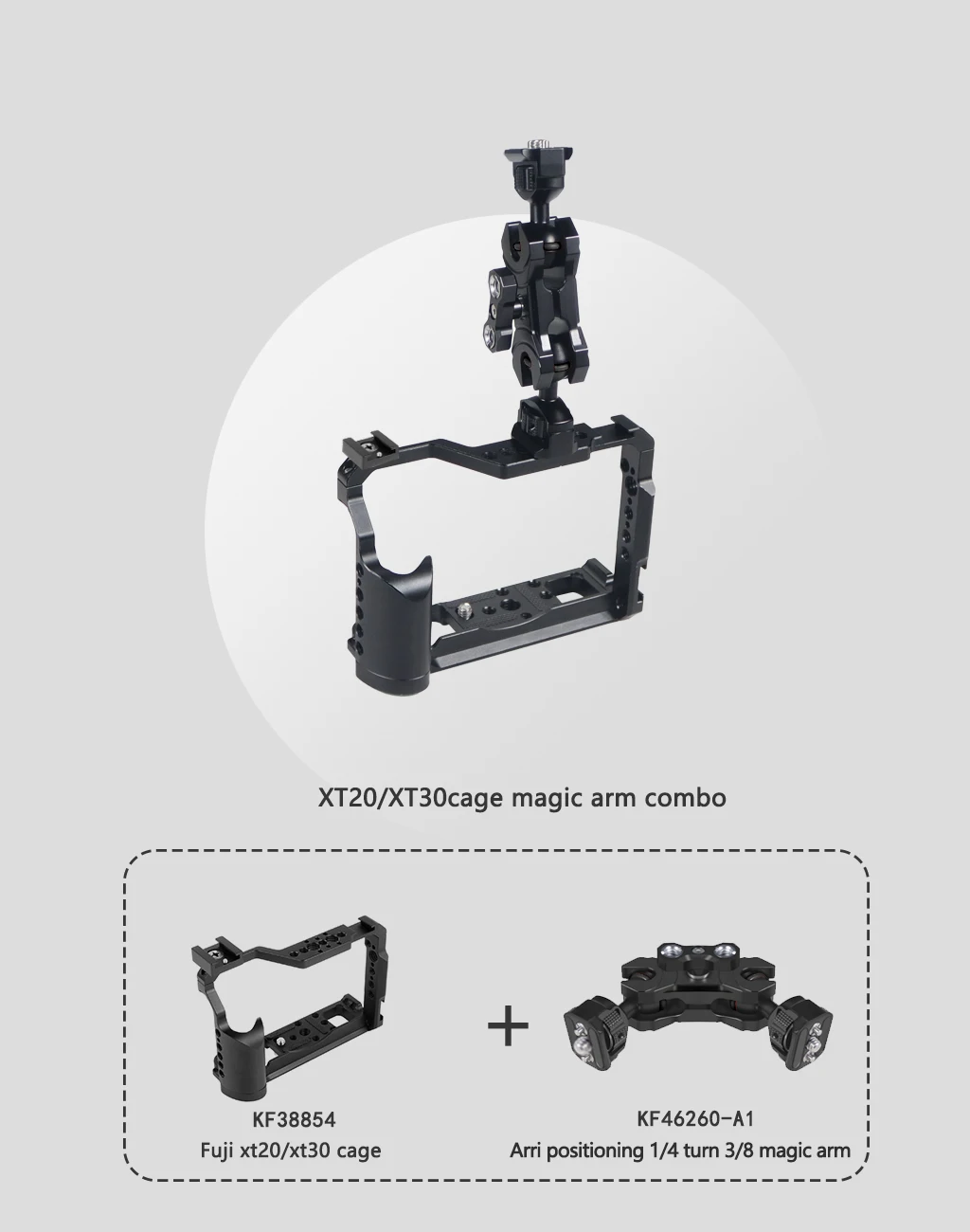 Neuer, verbesserter, universell einstellbarer Doppelkugelkopf 1/4 bis 3/8 Zoll, magischer Arm, Monitorhalterung, Zubehör für DSLR-Kamera-Käfige, unterstützt 5 kg – Detail 35