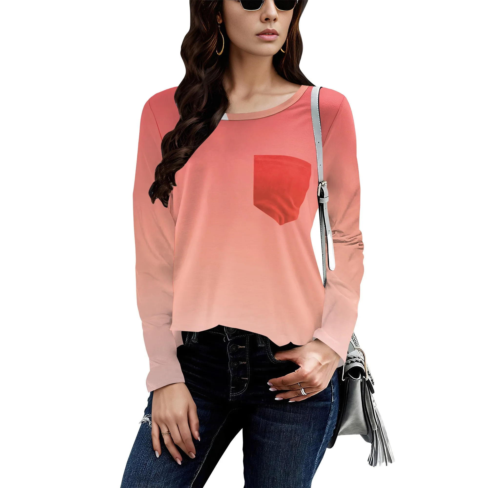 

Womens Long Sleeve Tops Casual Crewneck Tee Shirts 2025 Fall Fashion Slim Basic Tee Tunic Fitted Y2k Winter Blouses