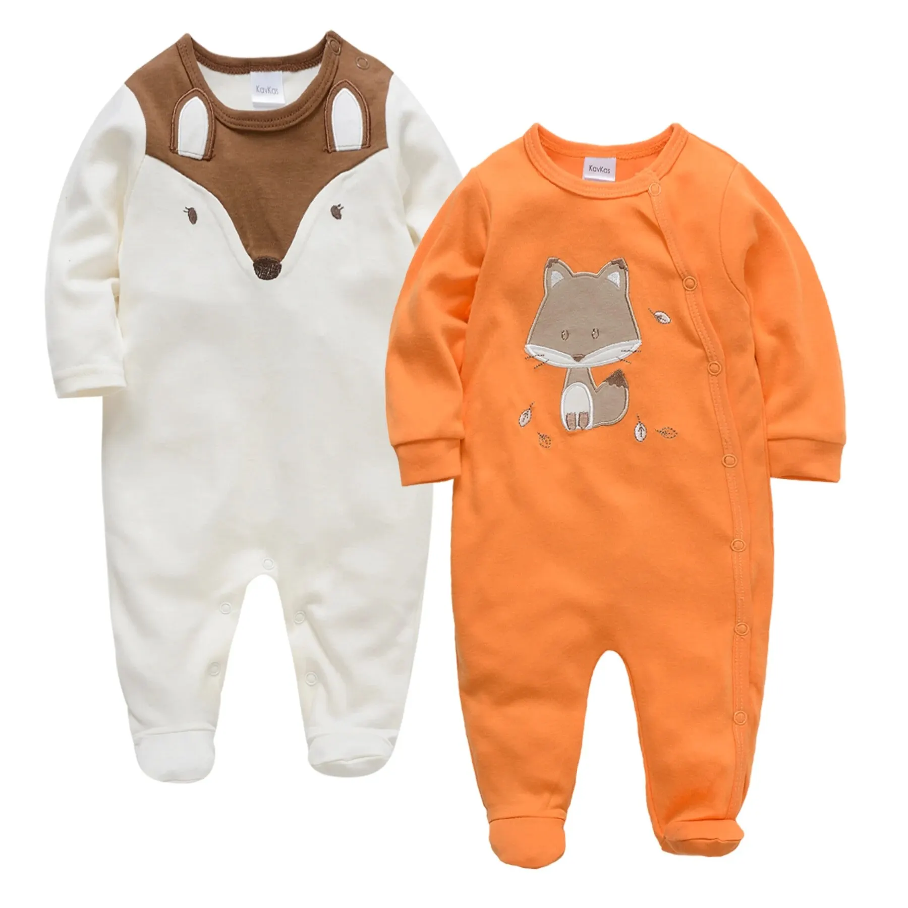 Baby Boy Jumpsuit Cotton 2Piece/Set Long Sleeve Spring Autumn Animal Print (One Size Smaller)