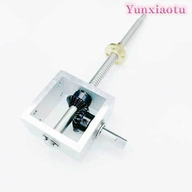 Miniature right angle steering hand crank screw linear lifting module guide box 1 to 1 gearbox angle commutator