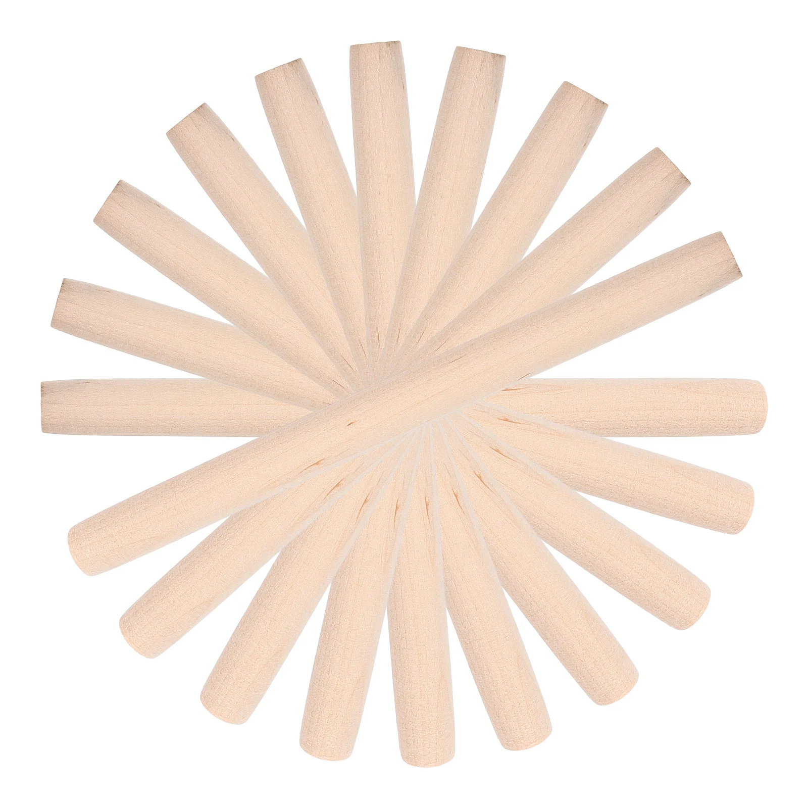 

10Pcs Wooden Dowel Rods Hardwood Round Sticks for Craft Projects DIY Cake Dowels Wood Crafting Sticks Split Wood Dowel Rods