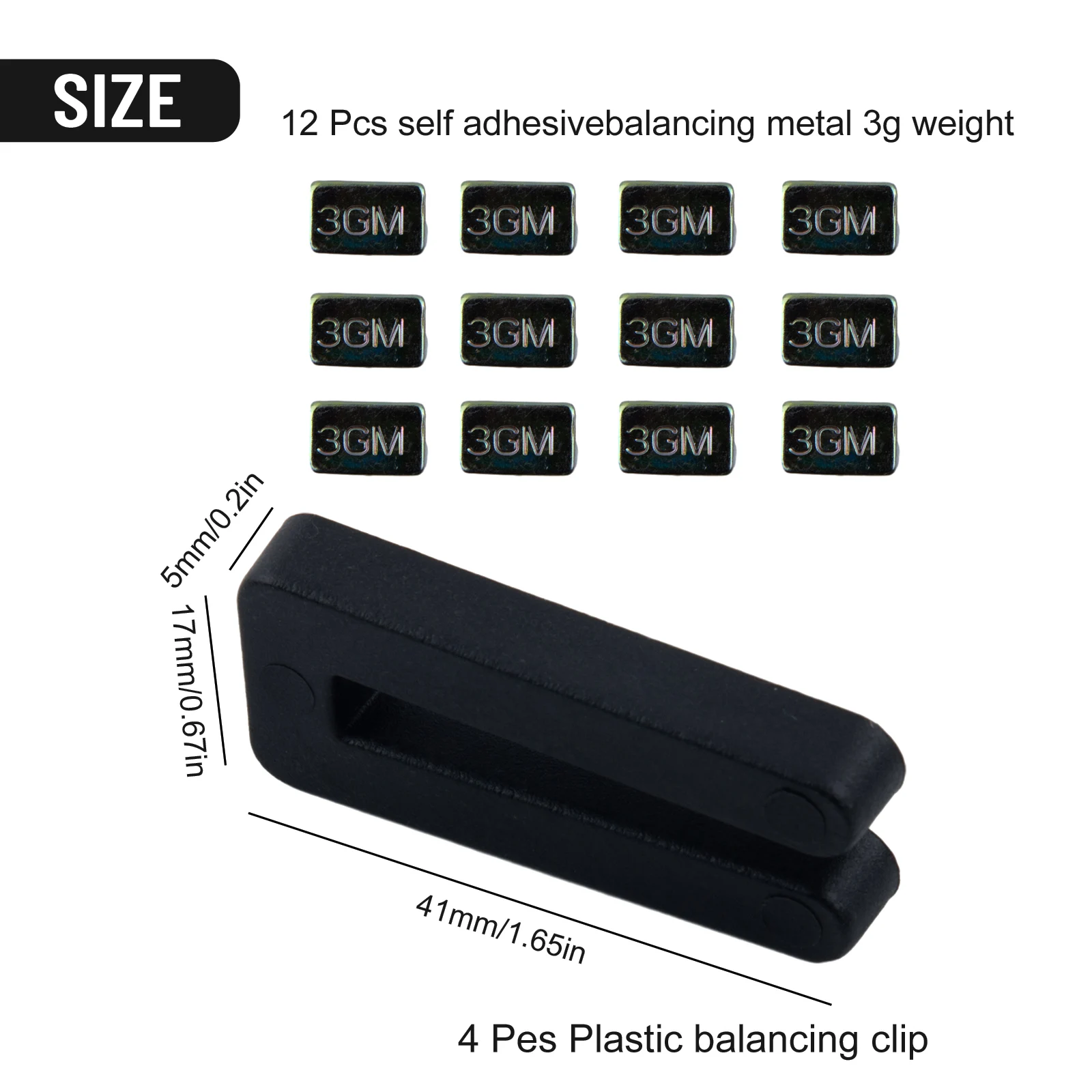 High Quality Home Fan Blade Balancing Kit Balance Set 42*18*7mm Balancing Clips Balancing Kit Ceiling Fan Blade