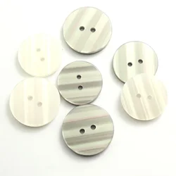 10PCS Resin Sewing Clothes White Buttons Plastic Scrapbooking Round Two Holes Botones Bottoni Botoes 15mm 20mm 25mm 11.5-25mm