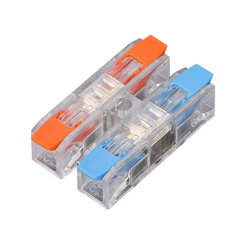 Wire Connector LED Wiring Terminal Quick Press Type Electrical Docking 2-12 Pin Screw Fixing Compact Push-in Terminal Block Tool