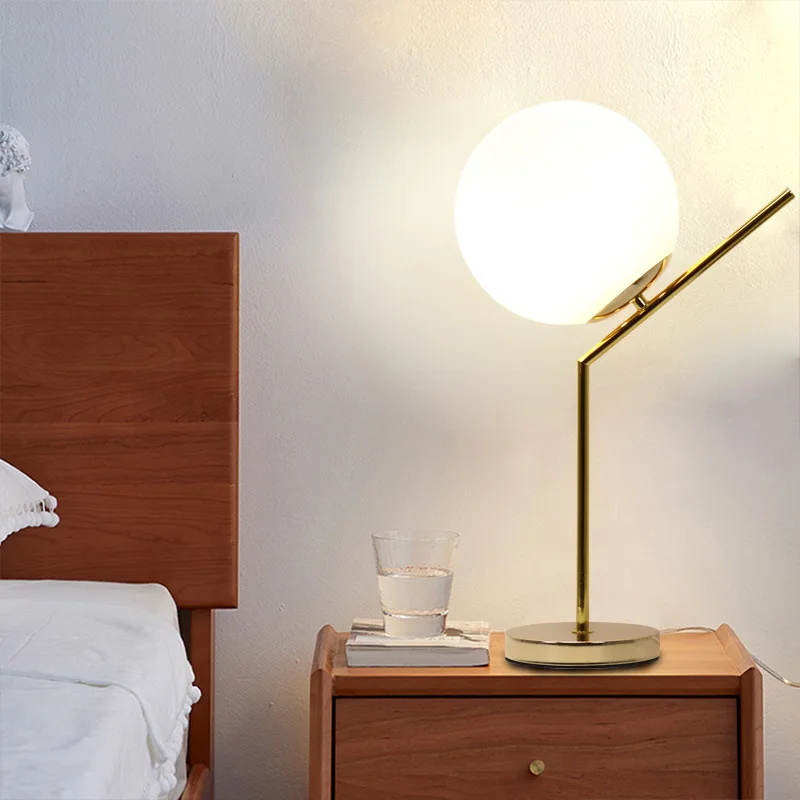 Minimalist Modern Bedroom Romantic Instagram Touch Desk Lamp With Dimmable Rattan Ball Creative Internet Celebrity Night Light