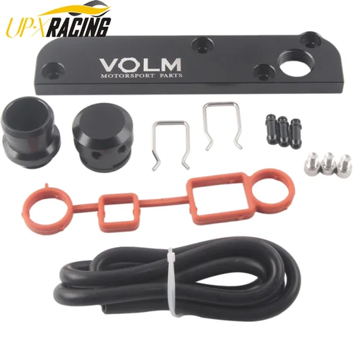 Kit de solución de eliminación de PCV con tapa Boost para MK5 Golf GTi S3 Leon Cupra con logotipo VOLM