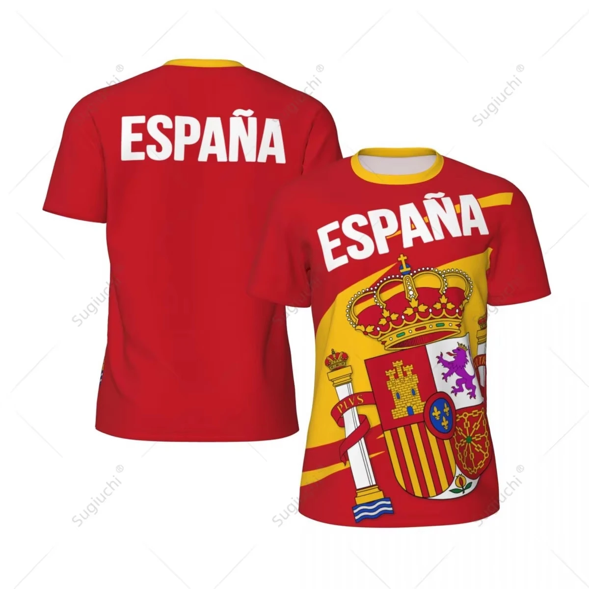 ESPANA Spain 2 Star 2026 Champions 3D Printed Mesh T-shirt Fans for Running Bike Soccer Tennis Football Family Matching Outfits