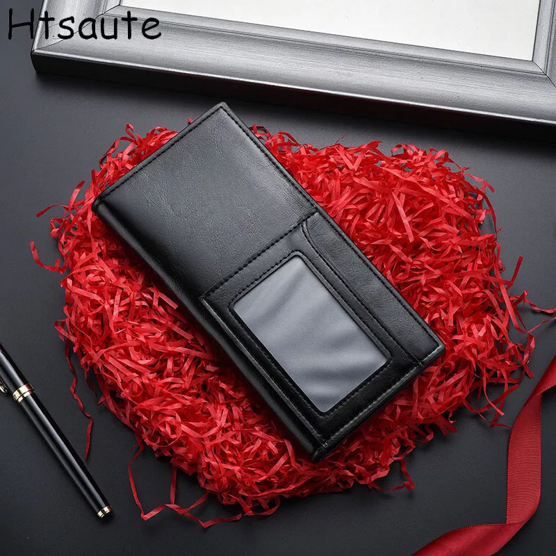 

Men's Long Wallets Luxury PU Leather Purse Large Capacity For Business Bag Casual Multi-Card Holder Wallet with Lychee Pattern