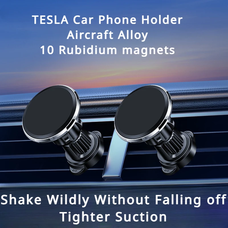 

Magnetic Car Phone Holder Manufacturer Wholesale Holder for TESLA Aluminum Car Air Vent Phone