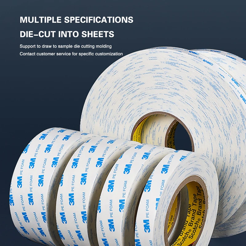 

3M Foam Double-Sided Tape High Temperature Resistance High Quality Pe Foam Tape 1600T Strong Non-Trace Tape