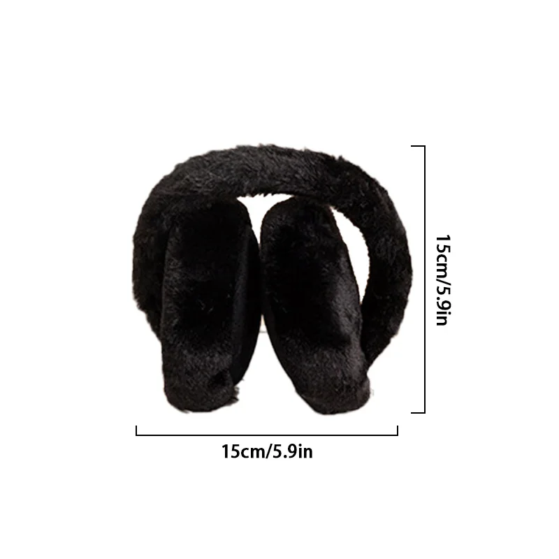 1PC Soft Plush Ear Warmer Winter Warm Earmuffs For Women Men Foldable Earflap Outdoor Cold Protection Fluffy EarMuffs Ear Cover