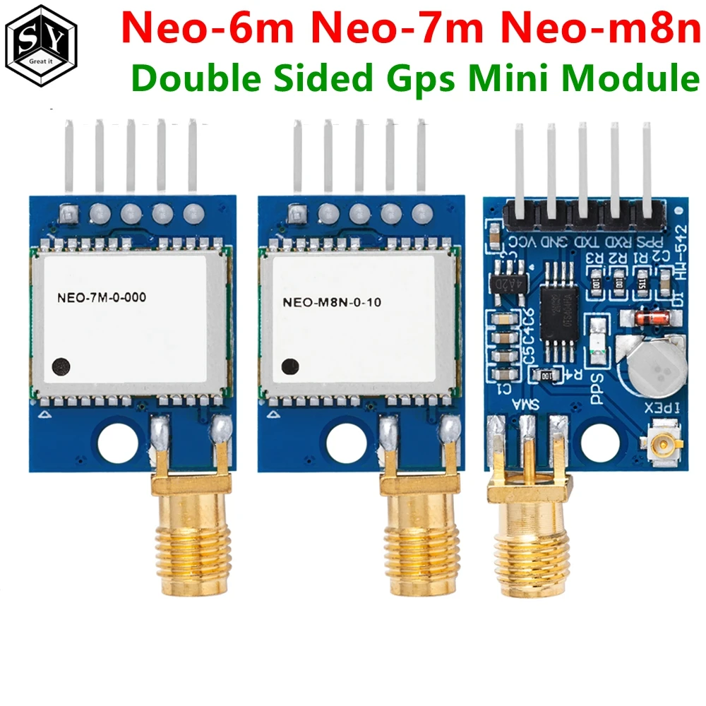 Neo-6m Neo-7m Double Sided Gps Mini Module Neo-m8n Satellite Positioning Microcontroller Scm Mcu Development Board For Arduino