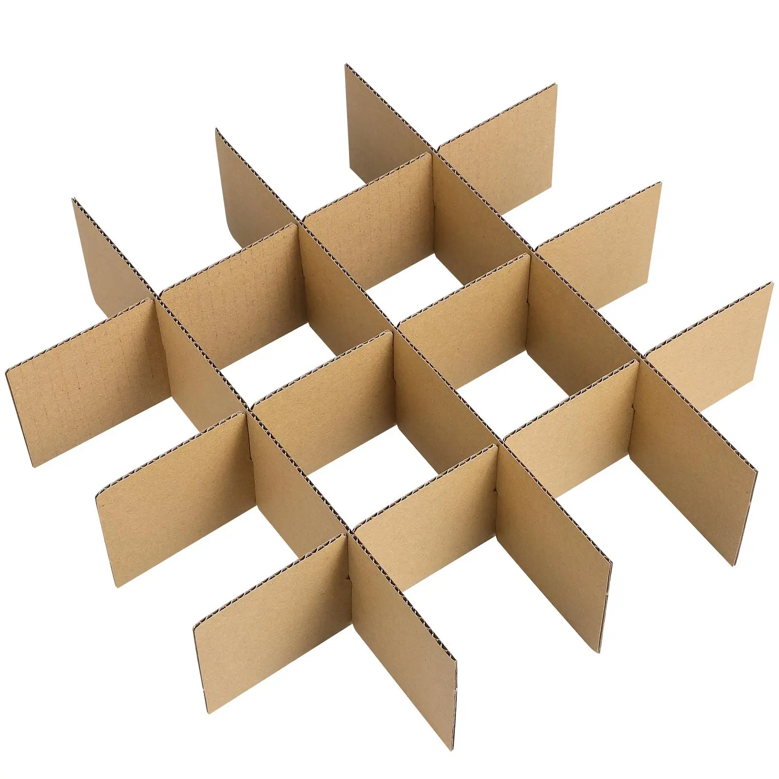 Partition Shipping Carton Dividers Boxes Cardboard For Packing Paper Strong Moving Glass