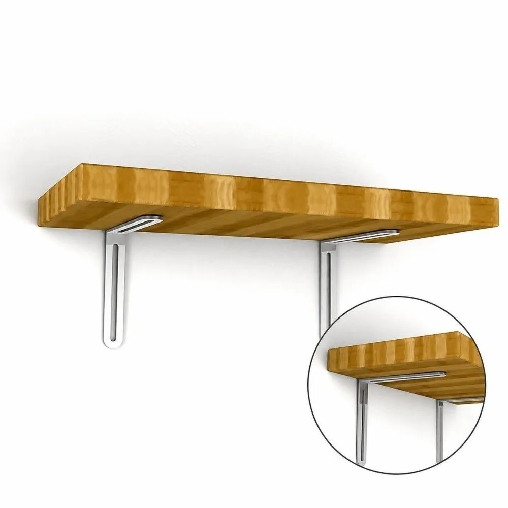 L-shaped Stainless Steel Angle Code Adjustable Load Bearing Right Angle Bracket Connector Furniture Fixer Shelf