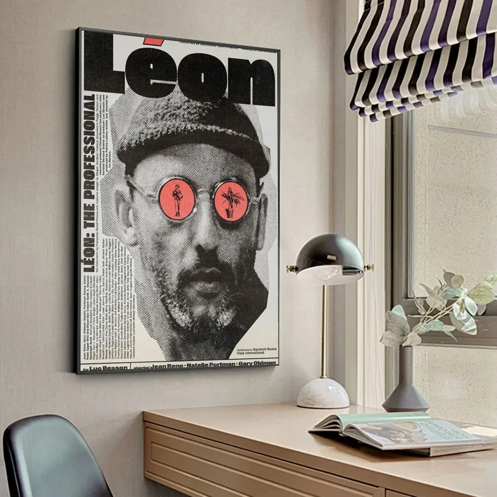 Vintage Retro Minimalist Movie Leon Leon_ The Profession Poster HD Posters Home Room Bar Cafe Decor Art Wall Painting Picture