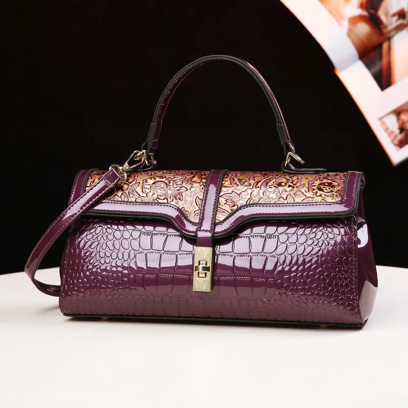 2026 Fashion Women's Handbag Versatile Crossbody Bags for Women Luxury High Quality PU Leather Shoulder Bag Purple Designer Bags